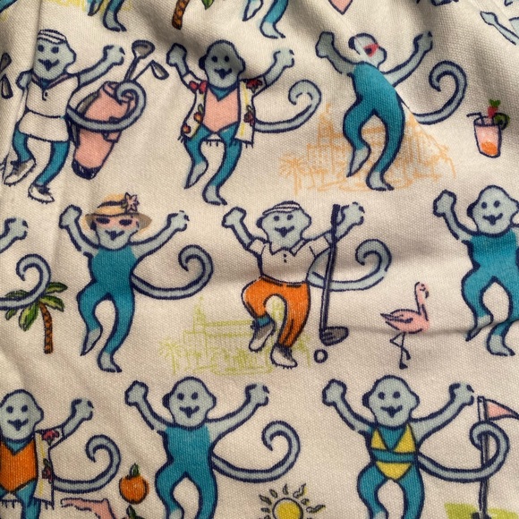 Limited Edition Roller Rabbit Palm Beach Monkeys Polo Pajamas, Size XS - Picture 4 of 7